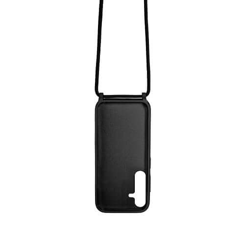 Rixus TPU-Hülle mit Band für Samsung Galaxy A25 5G – Schwarz