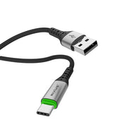 Rixus RXUC22AC Auto Disconnect USB-A naar USB-C kabel 1m zwart – verpakking