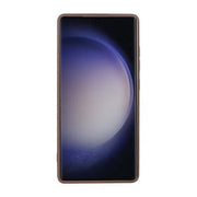 Rixus Mag Carbon Hülle für Samsung Galaxy S25 Ultra – MagSafe-kompatibel, Braun