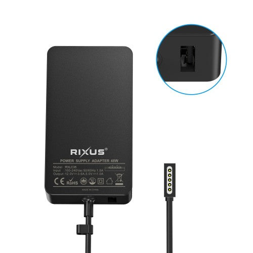 Rixus RXLC35 Microsoft Surface Laptop Oplader 48W