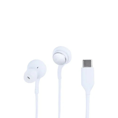 Samsung AKG USB-C oordopjes bulk, witte bedrade in-ear oordopjes met USB-C aansluiting.
