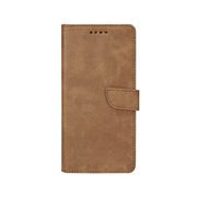 Rixus Bookcase für Samsung Galaxy A06 – Hellbraun