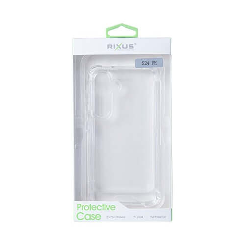 Rixus Anti-Burst Hülle für Samsung Galaxy S24 FE – Transparent