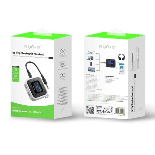 Rixus RXBT36 In-Fly Bluetooth Ontvanger – Wit