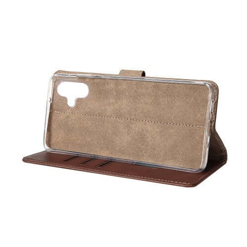 Rixus Bookcase für Samsung Galaxy A06 – Braun