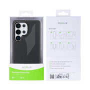 Rixus Mag Carbon Hülle für Samsung Galaxy S25 Ultra – MagSafe-kompatibel, Titanschwarz