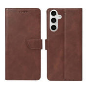 Rixus Bookcase für Samsung Galaxy S24 FE – Braun