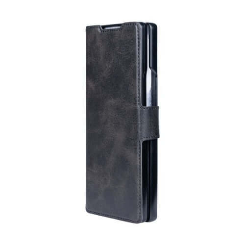 Rixus Wallet-Hülle mit Stifthalter für Samsung Galaxy Z Fold5 – Schwarz