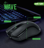 Wave WA-129 Kabelgebundene Maus Desktop Büro