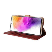 Rixus Bookcase für Samsung Galaxy A56 – Dunkelrot