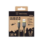 Tactical USB-C naar USB-A kabel - 0,3 Meter voor Gemakkelijk Opladen
