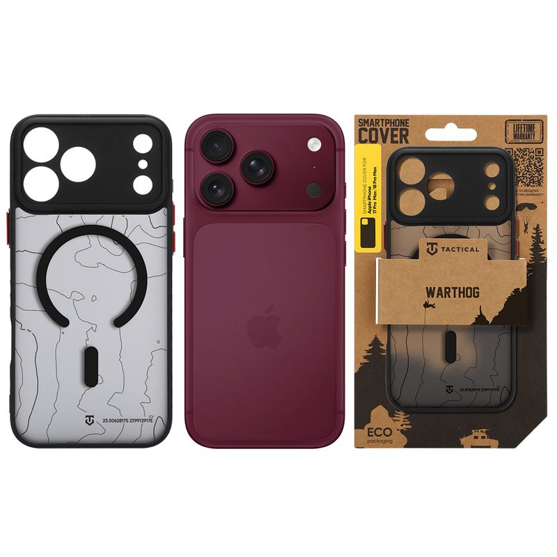 Tactical MagForce Warthog Hülle für iPhone 17 Pro Max / 18 Pro Max – Asphalt