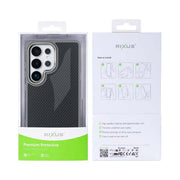 Rixus Mag Carbon Hülle für Samsung Galaxy S25 Ultra – MagSafe-kompatibel, Titangrau