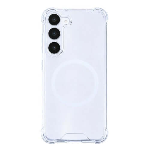 Rixus Anti-Burst Hülle für Samsung Galaxy S25 FE – MagSafe-kompatibel, transparent