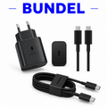 Samsung 45W PD Power Adapter USB-C + USB-C Kabel – Zwart