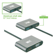Wave WA-130 Adapter 4-in-1 USB-C auf HUB PD HDMI+VGA+USB