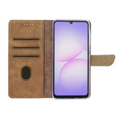 Rixus Bookcase für Samsung Galaxy A07 / A08 – Hellbraun