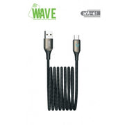 Wave WA-61 USB-A-auf-USB-C-Ladekabel 60 W, 2 m – Schwarz