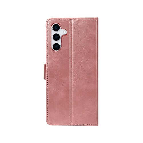 Rixus Bookcase für Samsung Galaxy S25 – Rosa