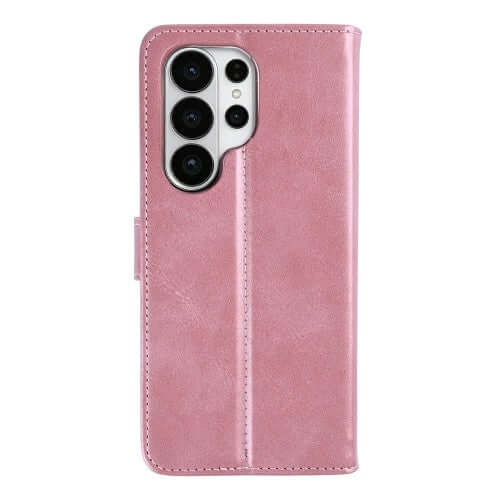 Rixus Bookcase für Samsung Galaxy S26 Ultra – Rosa