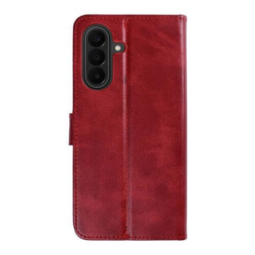Rixus Bookcase für Samsung Galaxy A27 – Dunkelrot