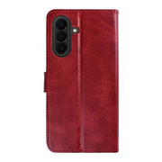 Rixus Bookcase für Samsung Galaxy A27 – Dunkelrot