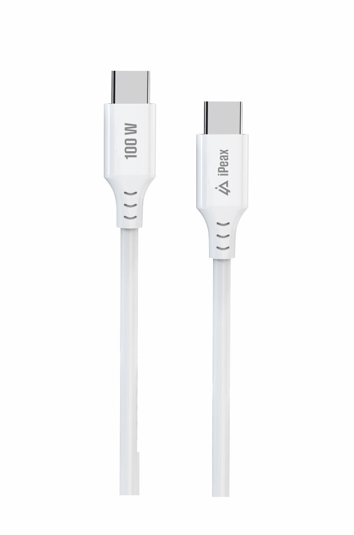 iPeax USB-C Laadkabel 100W – Sneller Opladen met 1,5 Meter Kwaliteit