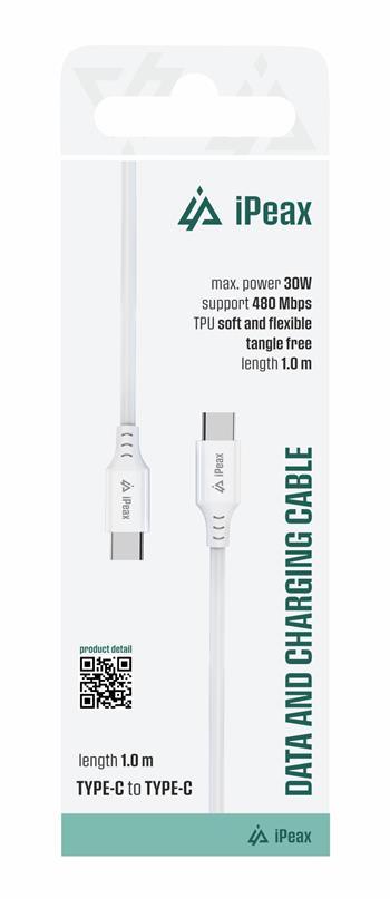 iPeax USB-C naar USB-C Kabel – 1 Meter – Altijd Beschikbaar, Altijd Flexibel