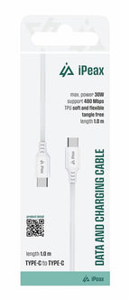 iPeax USB-C naar USB-C Kabel – 1 Meter – Altijd Beschikbaar, Altijd Flexibel