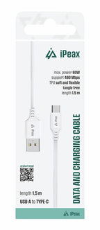 iPeax USB-C naar USB-A Kabel - Verbeter uw Connectiviteit met 1,5 Meter Lengte