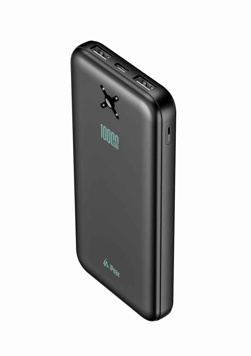 iPeax Powerbank 10.5W – 10.000 mAh – Dual USB-A – Zwart