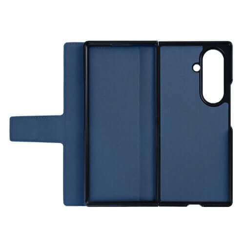 Rixus Wallet-Hülle mit Stifthalter für Samsung Galaxy Z Fold7 – Blau
