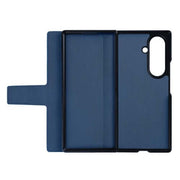 Rixus Wallet-Hülle mit Stifthalter für Samsung Galaxy Z Fold7 – Blau