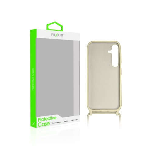 Rixus TPU-Hülle mit Band für Samsung Galaxy A25 5G – Goldfarben