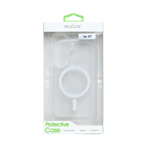 Rixus Anti-Burst MagSafe-kompatible Hülle für Samsung Galaxy A27 – Transparent