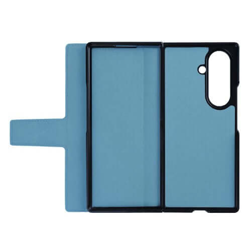 Rixus Wallet-Hülle mit Stifthalter für Samsung Galaxy Z Fold7 – Sierrablau