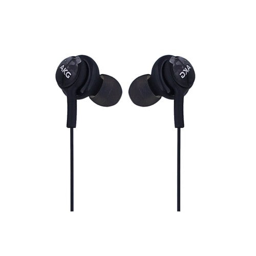 Samsung AKG in-ear oordopjes 3,5mm zwart, bedrade oordopjes met AKG-audioafstemming, zwart ontwerp.