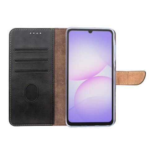 Rixus Bookcase für Samsung Galaxy A07 / A08 – Schwarz