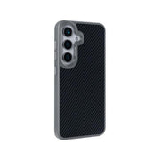 Rixus Mag Carbon Hülle für Samsung Galaxy S25 – MagSafe-kompatibel, Titangrau