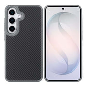 Rixus Mag Carbon MagSafe-kompatible Hülle für Samsung Galaxy S26 – Titangrau