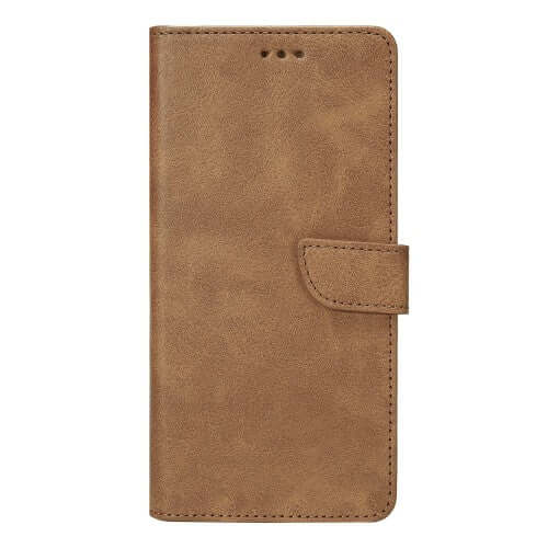 Rixus Bookcase für Samsung Galaxy S24 FE – Hellbraun