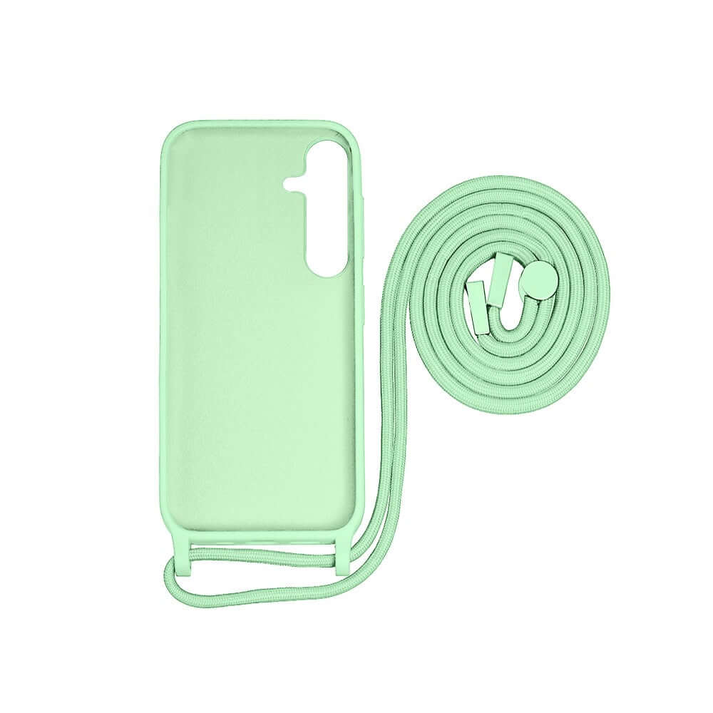Rixus TPU-Hülle mit Band für Samsung Galaxy A05s – Matchagrün
