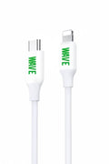 Wave WA-9 USB-C naar Lightning Oplaadkabel 2 Meter 20W (Wit) - Laad Centrum