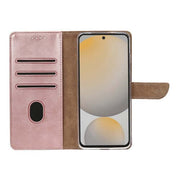 Rixus Bookcase für Samsung Galaxy S24 FE – Rosa