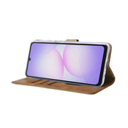 Rixus Bookcase für Samsung Galaxy A07 / A08 – Hellbraun