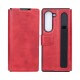 Rixus Wallet-Hülle mit Stifthalter für Samsung Galaxy Z Fold5 – Rot
