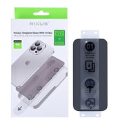 Rixus Privacy Schutzglas mit Fit Box für iPhone 17