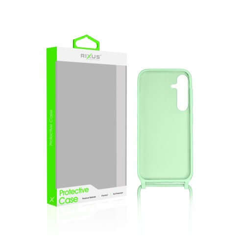 Rixus TPU-Hülle mit Band für Samsung Galaxy A25 5G – Matchagrün