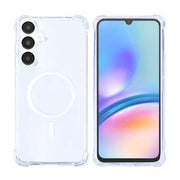 Rixus Anti-Burst-Hülle für Samsung Galaxy A05s – MagSafe-kompatibel, Transparent