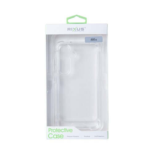 Rixus Anti-Burst-Hülle für Samsung Galaxy A05s – Transparent